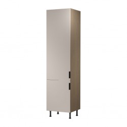 Virtuvės spinta SRN2-BP D60ZLN-L šaldytuvui (kairinė) (Baltic Storm/Beige)